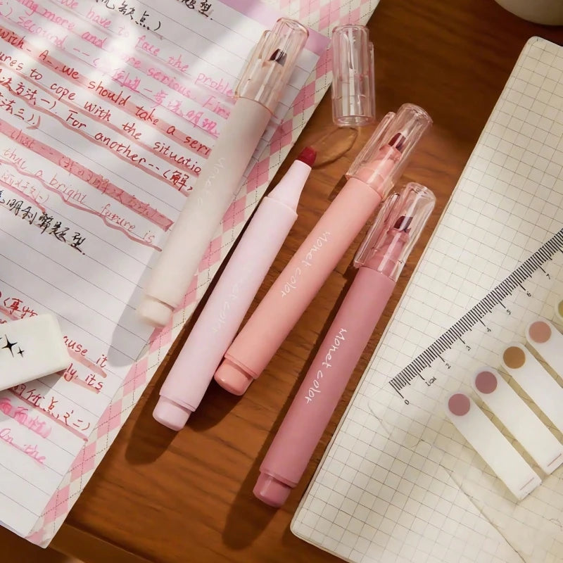 Soft-Touch Pastel Gel Highlighter Pens - 8
