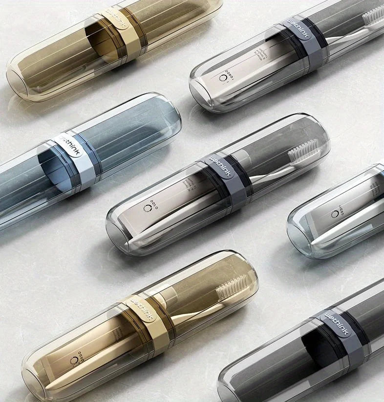 Portable Toothbrush and Toothpaste Travel Case