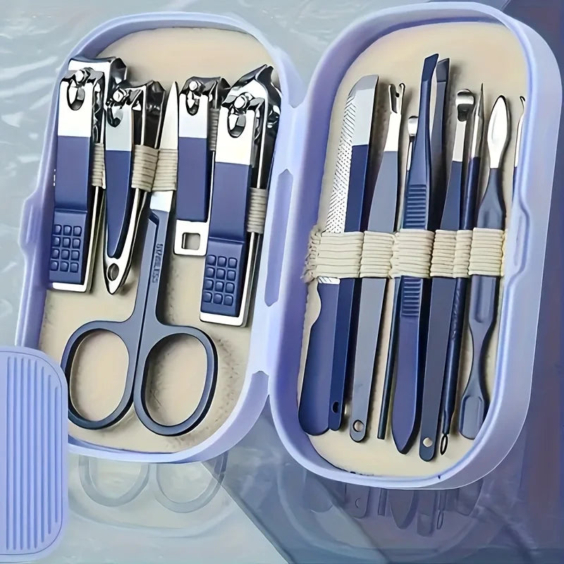 Professional Stainless Steel Manicure and Pedicure Grooming Kit