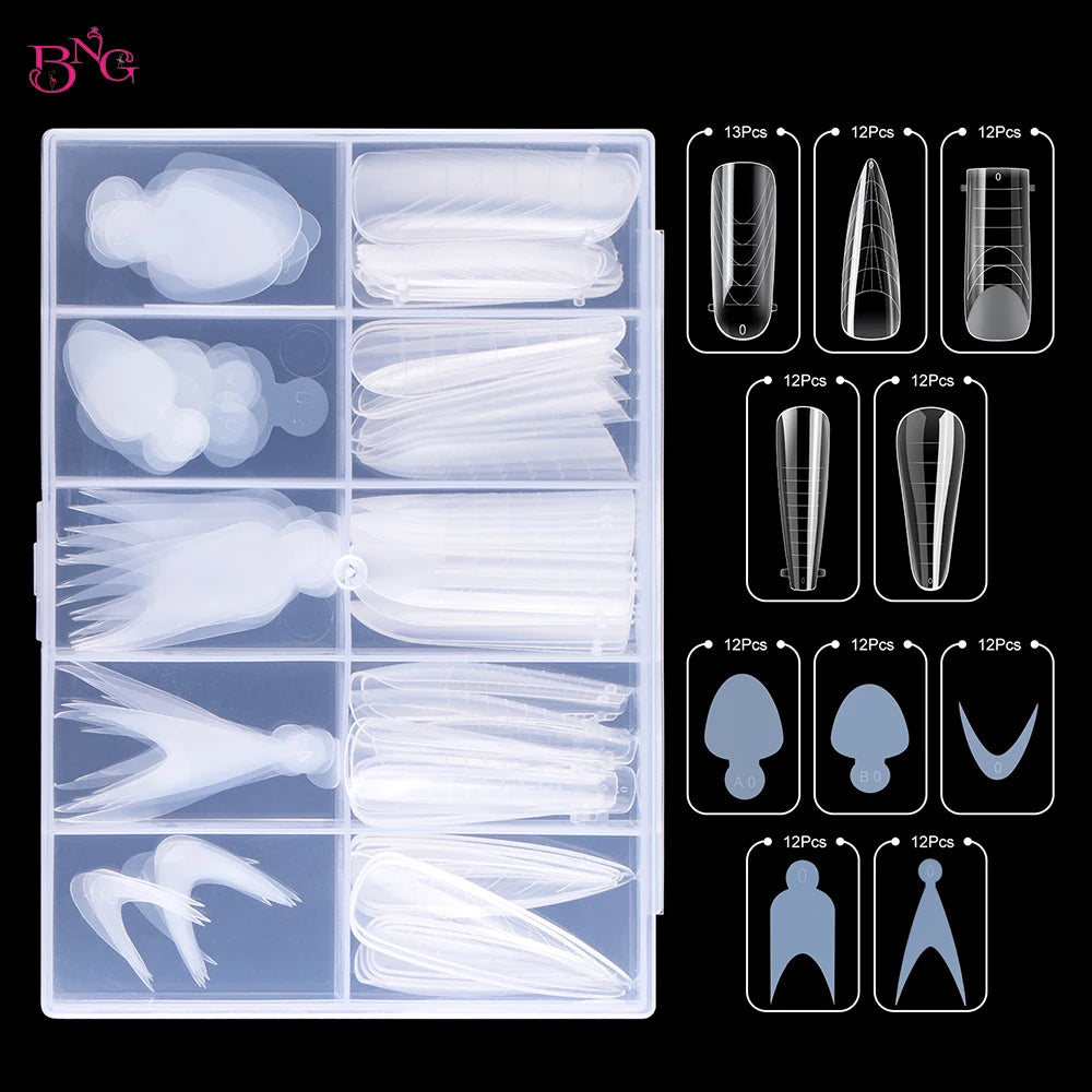 Dual Form Nail Extension Molds for Perfect Manicures