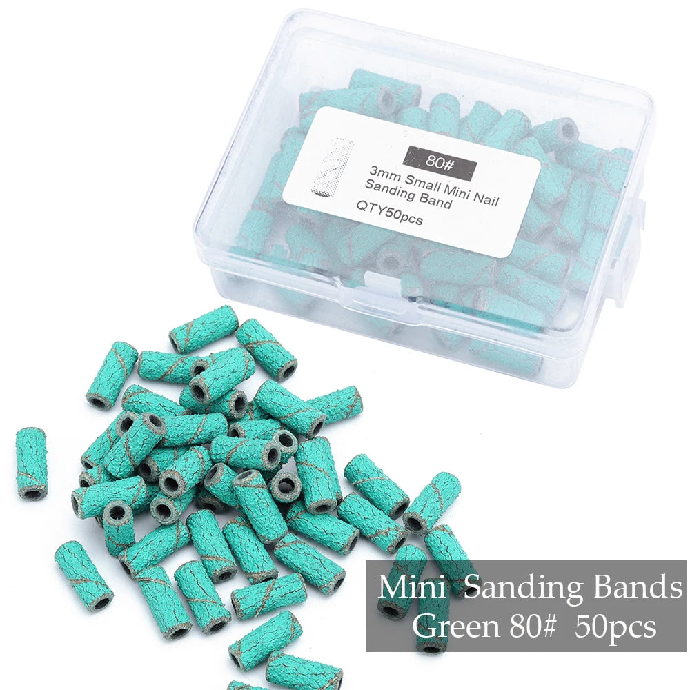 Professional Mini Nail Sanding Bands for Electric Drill
