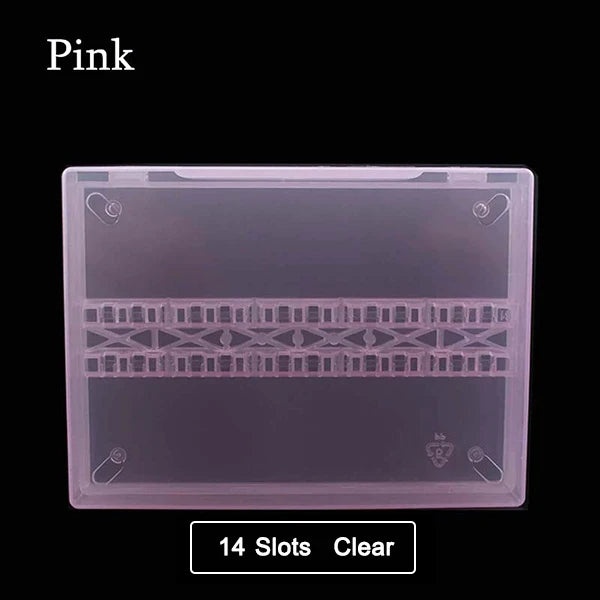 Clear Nail Drill Bit Storage Case - 20