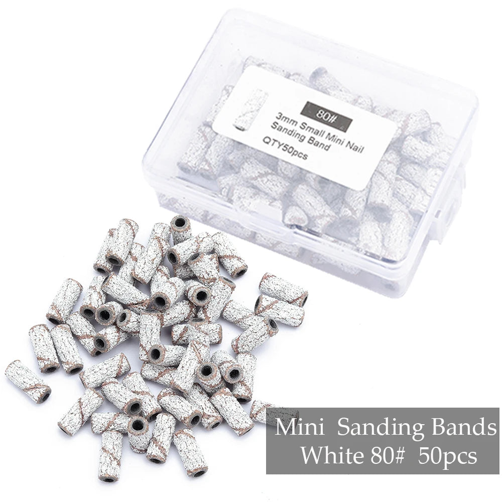 Professional Mini Nail Sanding Bands for Electric Drill