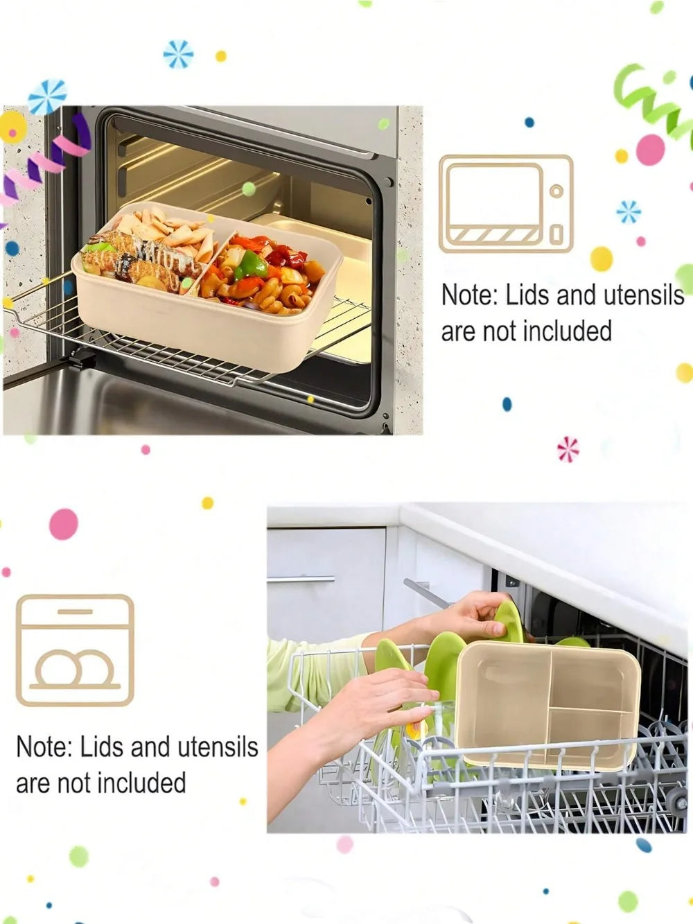 Leakproof 4-Compartment Bento Lunch Box - 5