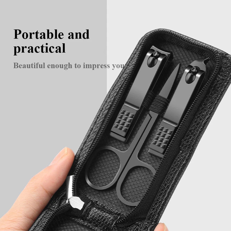 Professional Portable Stainless Steel Manicure Grooming Kit