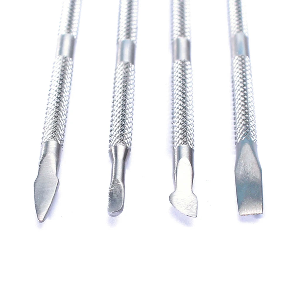 Professional Stainless Steel Cuticle Pusher Manicure Set