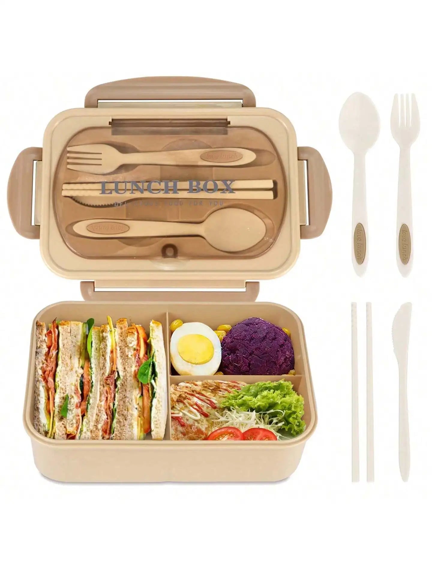 Leakproof 4-Compartment Bento Lunch Box