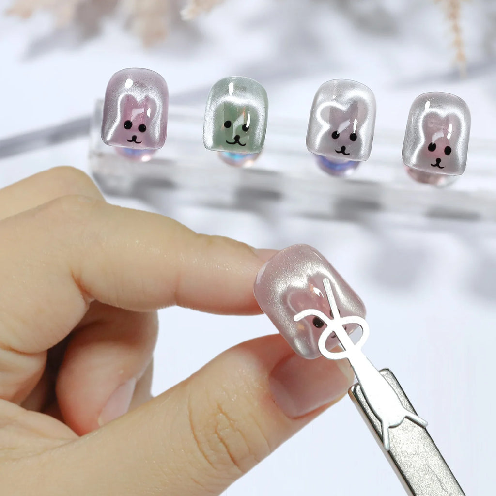 Rabbit Shape Cat Eye Nail Art Magnet Tool