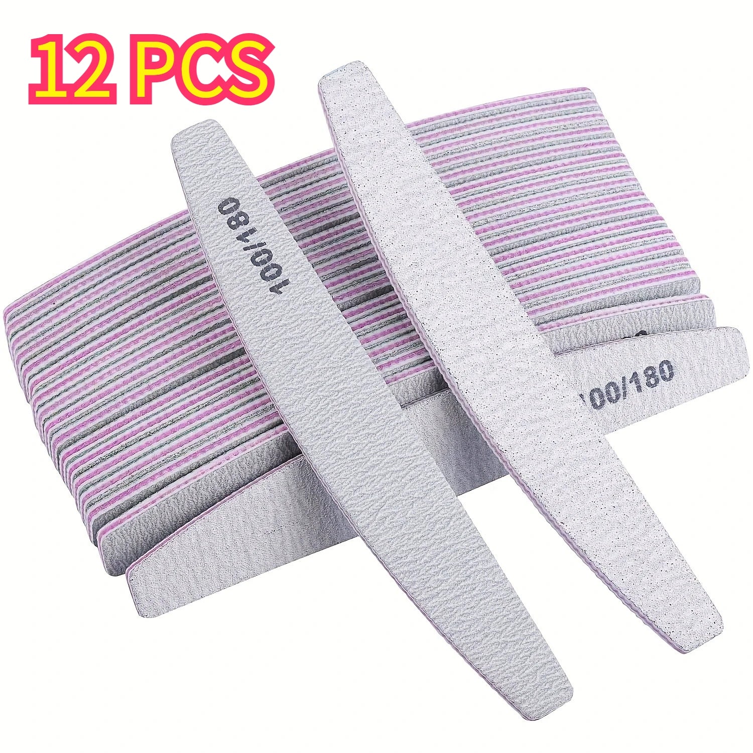 Professional Double-Sided Nail File and Buffer - 12