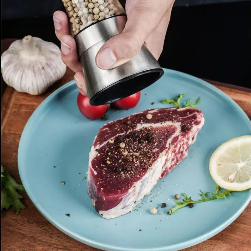 Stainless Steel Adjustable Pepper and Salt Grinder - 3
