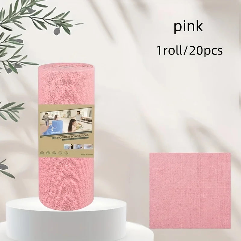 Reusable Washable Kitchen Cleaning Cloth Roll