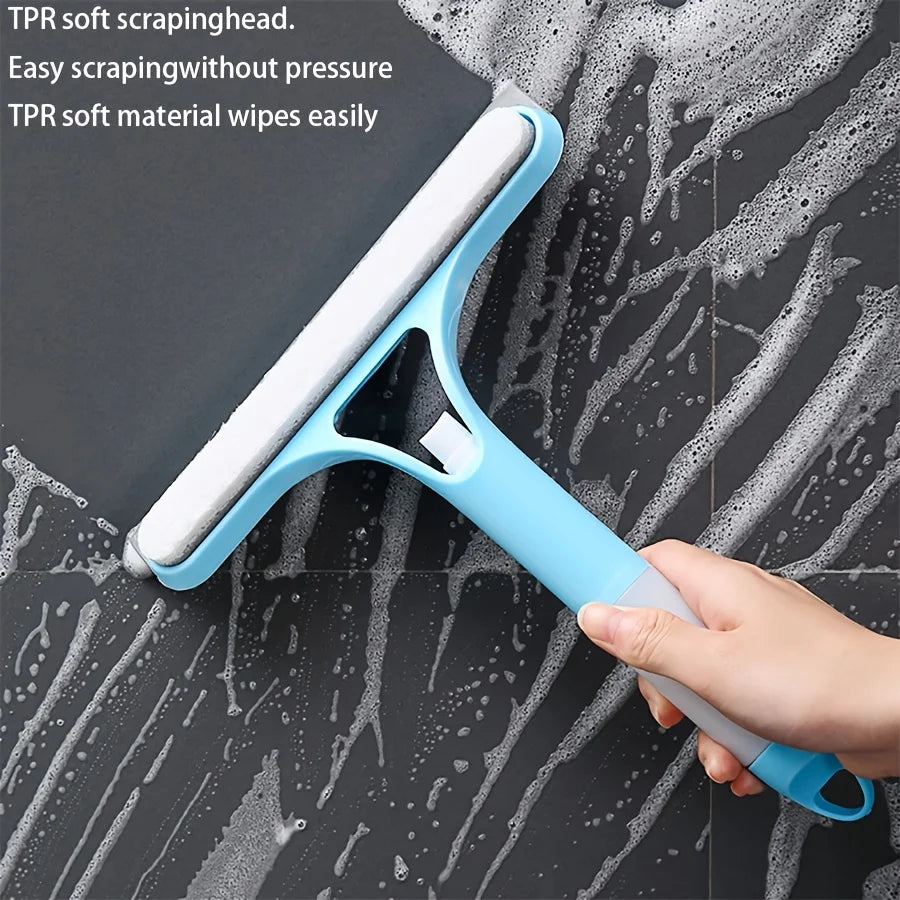 3-in-1 Glass and Window Cleaning Squeegee with Spray Bottle