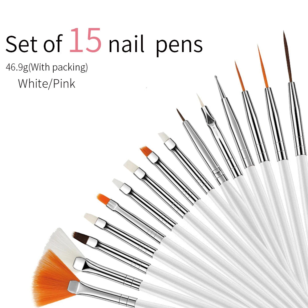 Professional Nail Art Brush Set for Manicure Designs