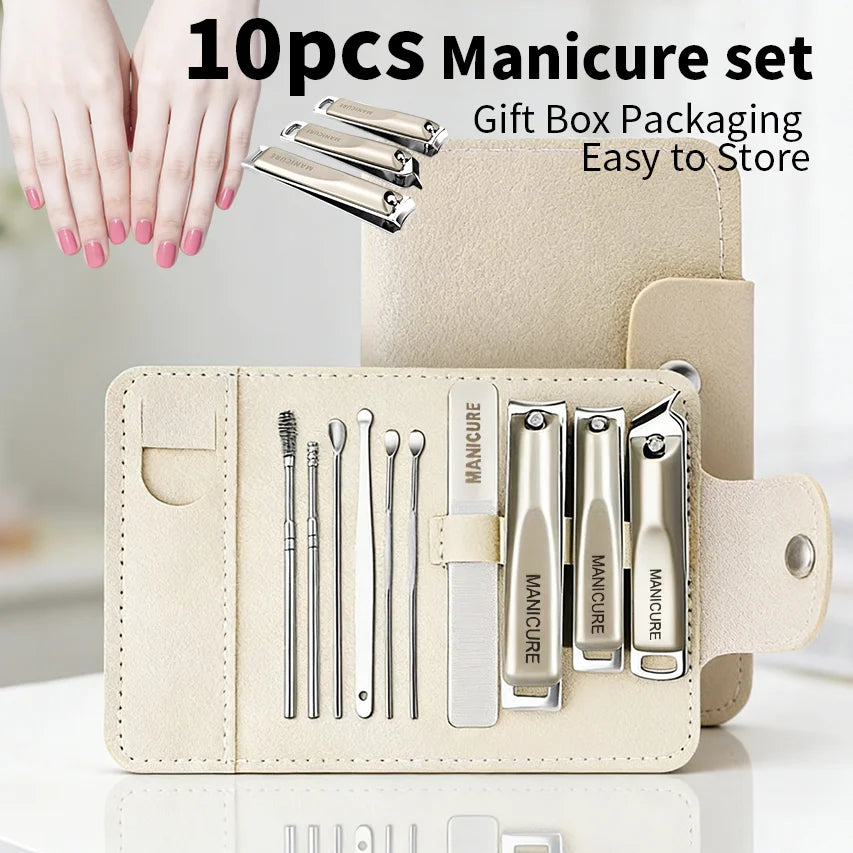 Professional Stainless Steel Manicure and Pedicure Grooming Kit