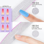 Professional Dual-Sided Half Moon Nail Files