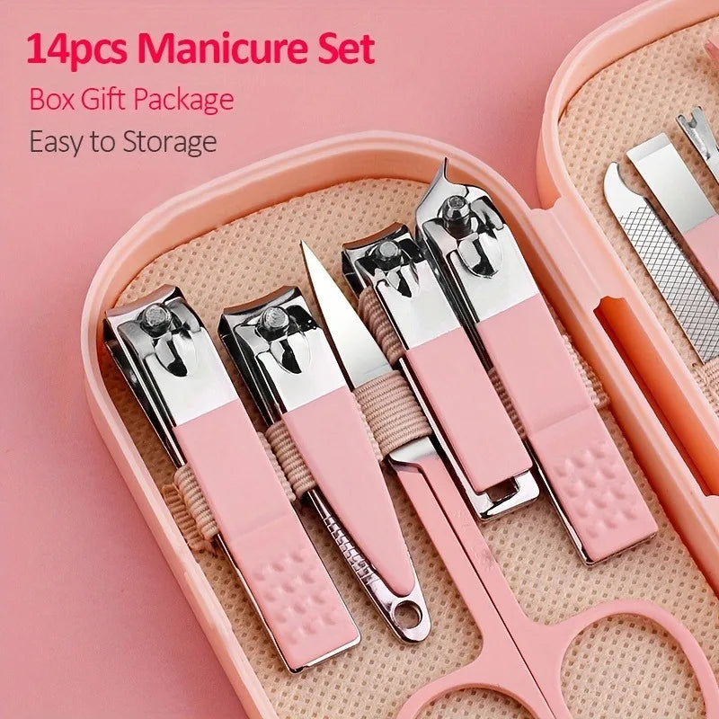 Professional Stainless Steel Manicure and Pedicure Grooming Kit - 4