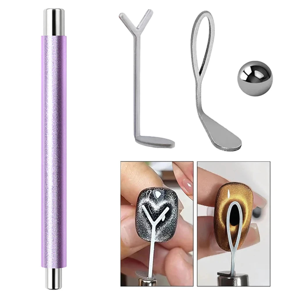 Magnetic Cat Eye Nail Art Tool Set - 1