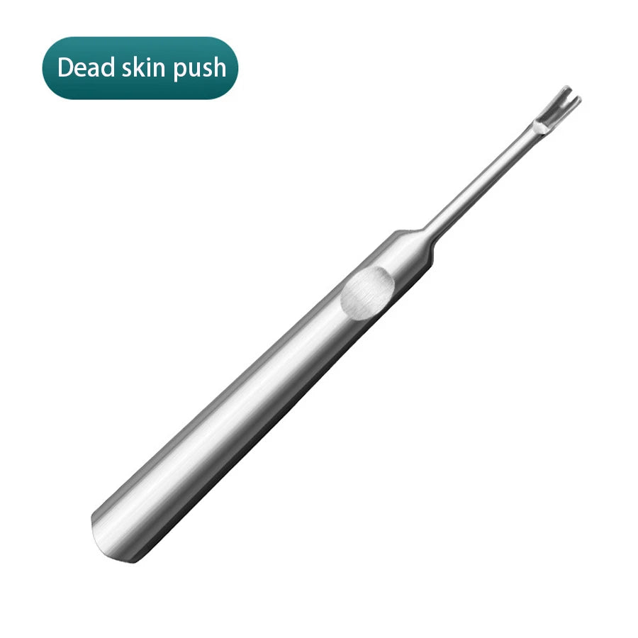 Professional Stainless Steel U-Shaped Cuticle Pusher - 9