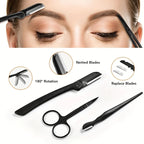 Professional Eyebrow Grooming and Facial Hair Trimmer Set