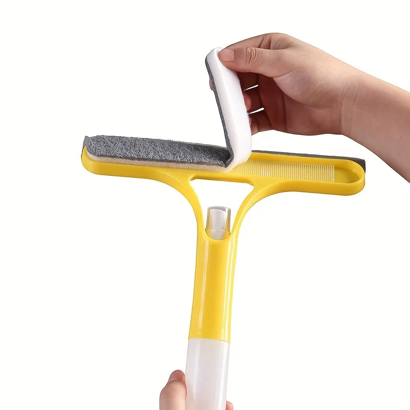 3-in-1 Glass and Window Cleaning Squeegee with Spray Bottle - 39