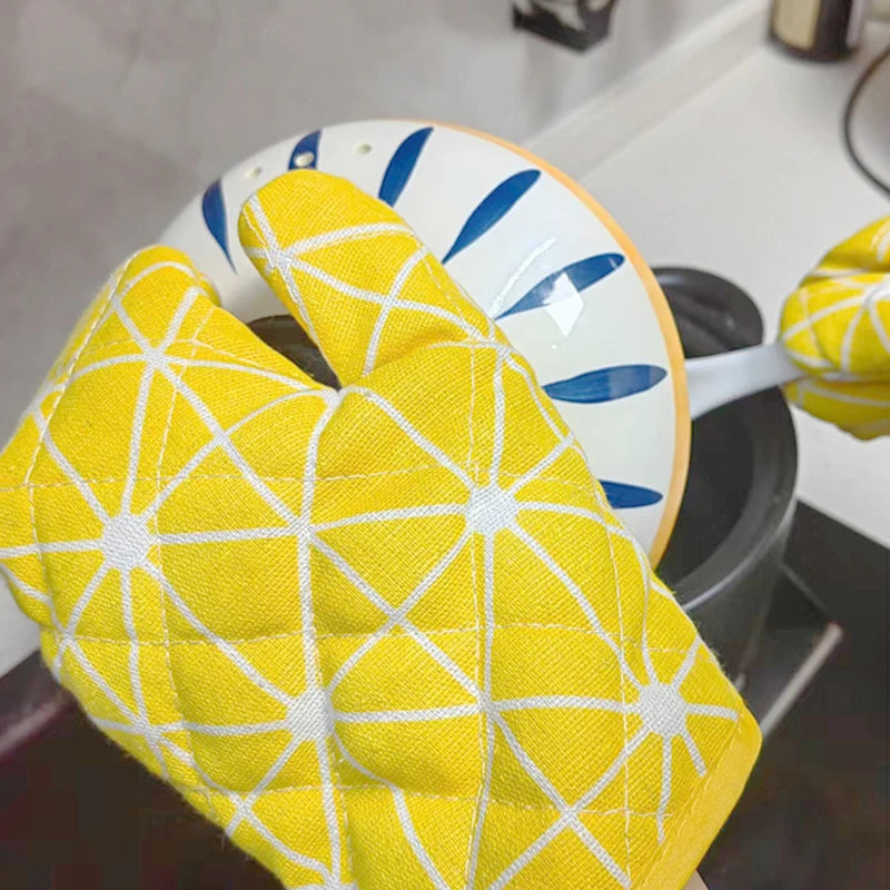 Heat-Resistant Kitchen Oven Gloves - 6