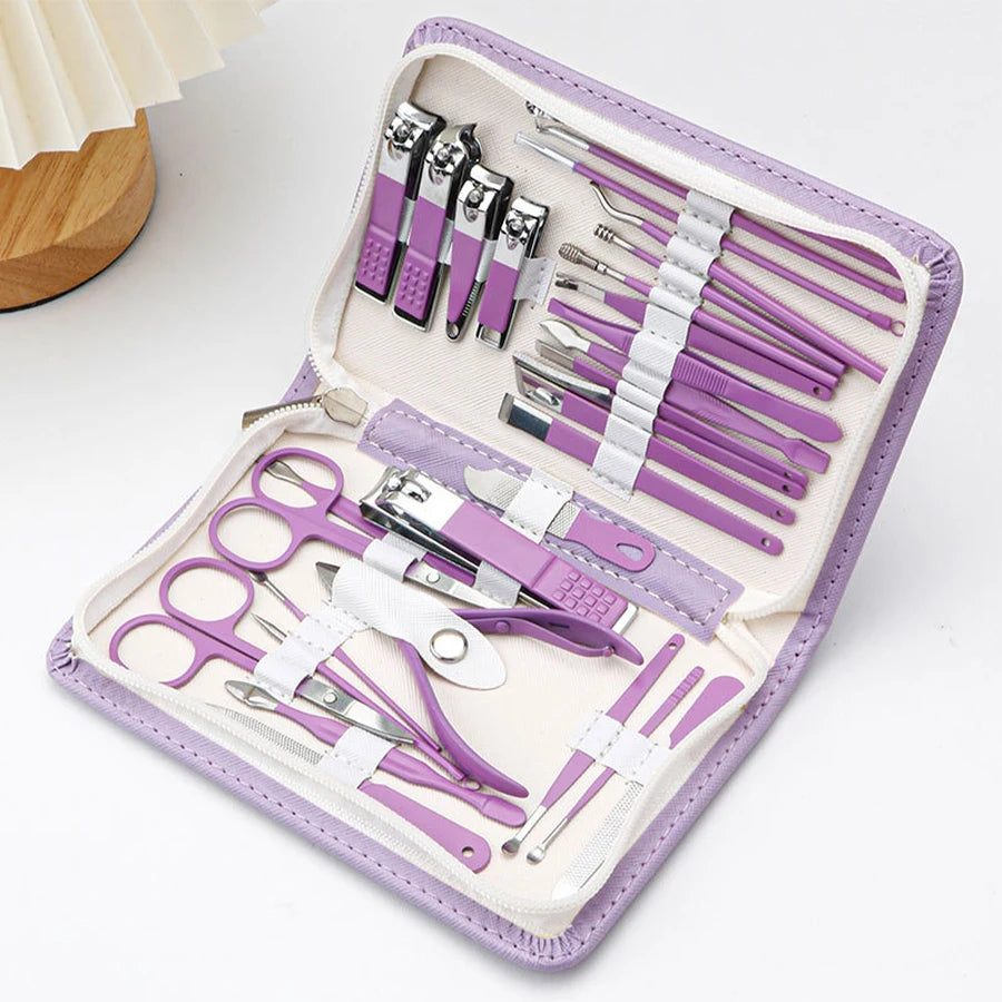 Professional Stainless Steel Manicure and Pedicure Grooming Kit