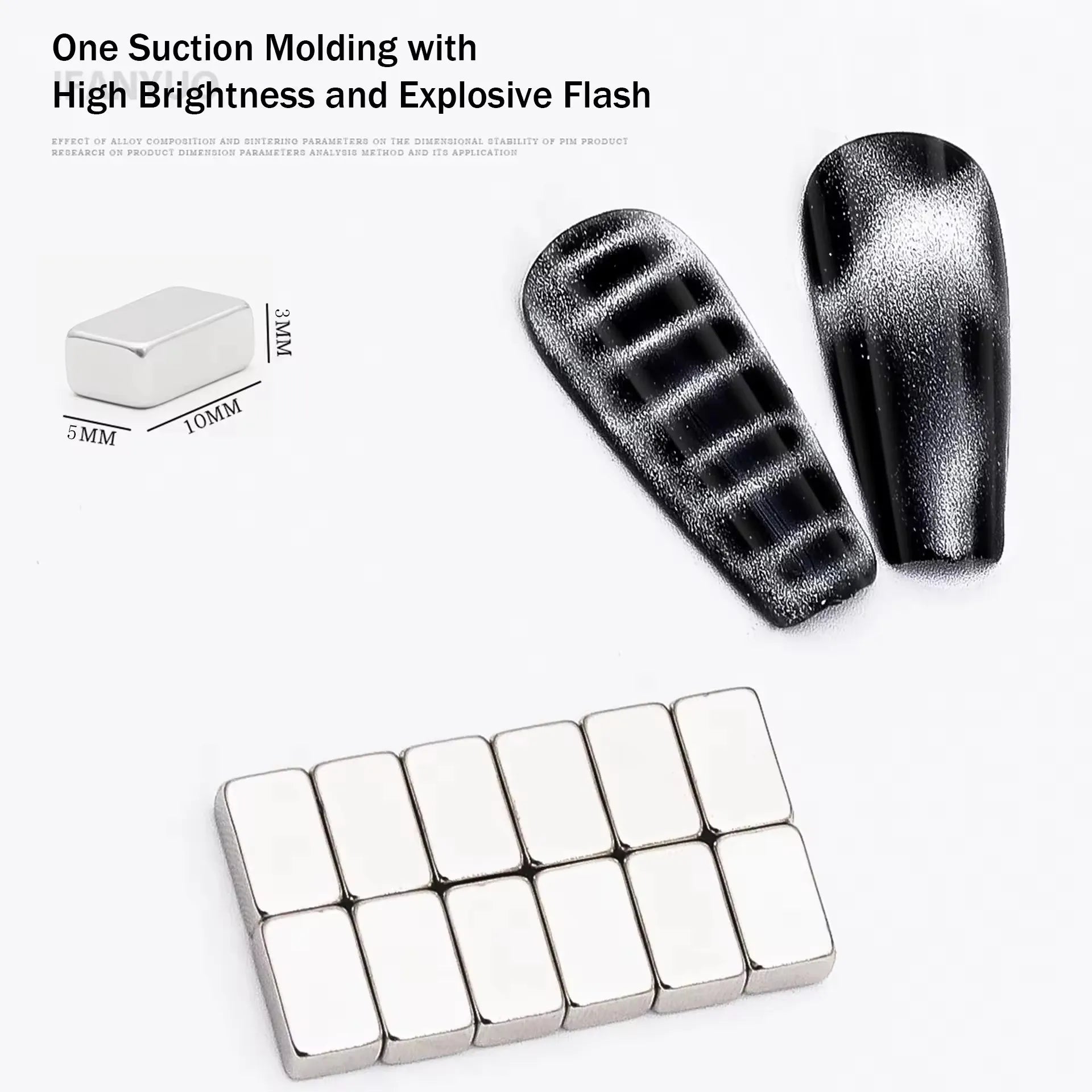 Professional Cat Eye Nail Art Magnet Set - 3