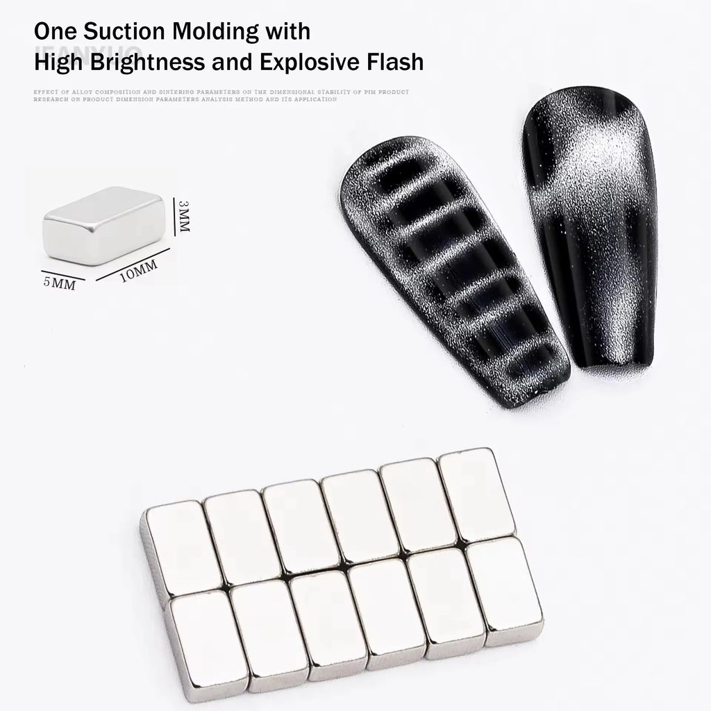 Professional Cat Eye Nail Art Magnet Set