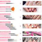 Professional Nail Art Brush Set for Manicure Design