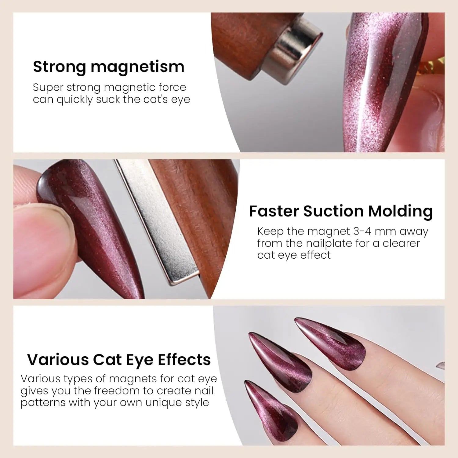 Professional Cat Eye Nail Art Magnet Set - 11