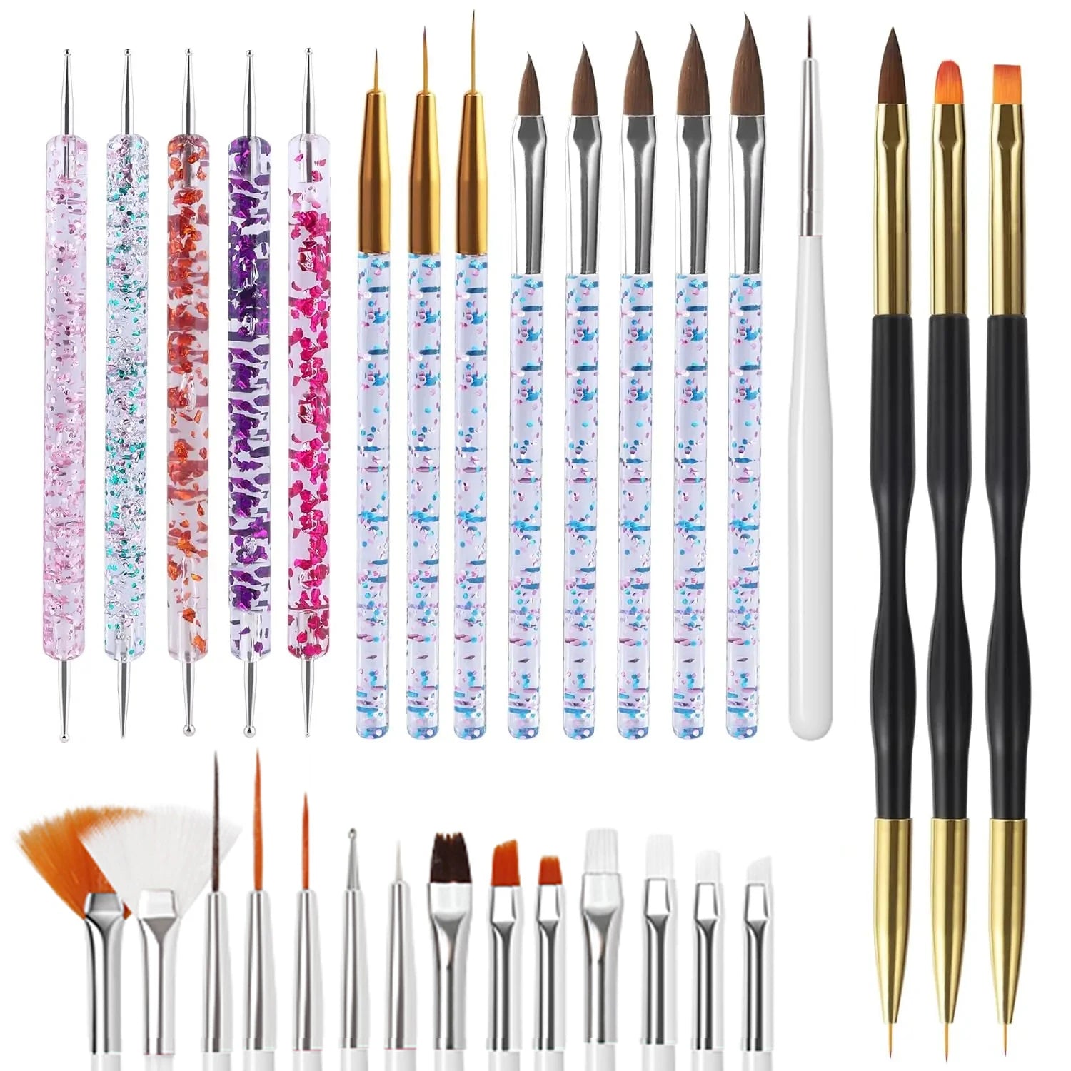 Professional Nail Art Brush Set for Manicure Designs - 13