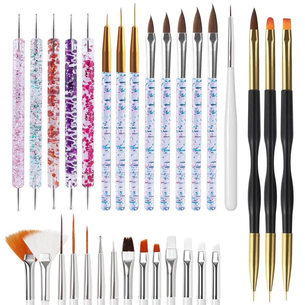 Professional Nail Art Brush Set for Manicure Designs