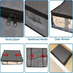 Foldable Under-Bed Storage Organizer for Bedding and Clothes