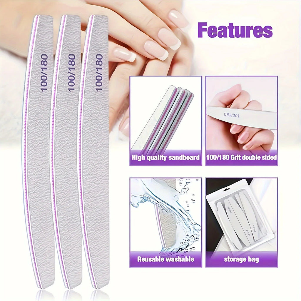 Professional Double-Sided Nail File and Buffer