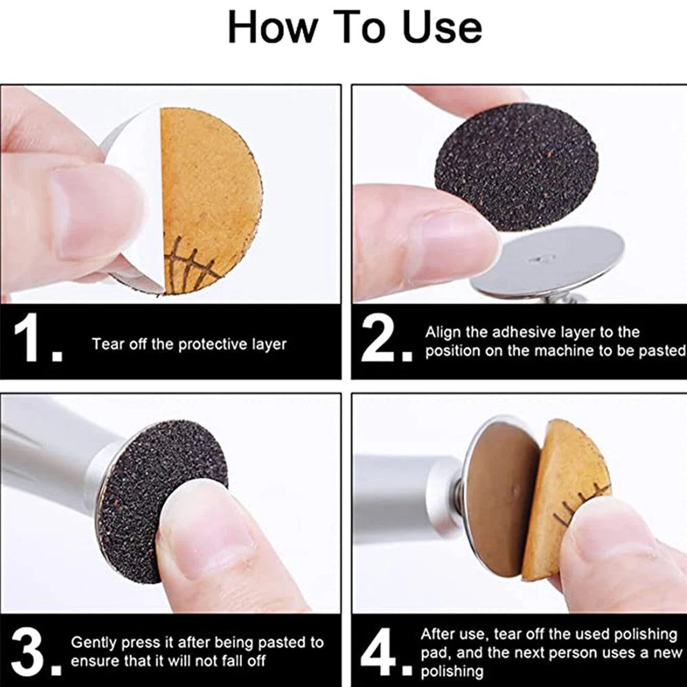 Professional Electric Foot Callus Remover Sandpaper Discs