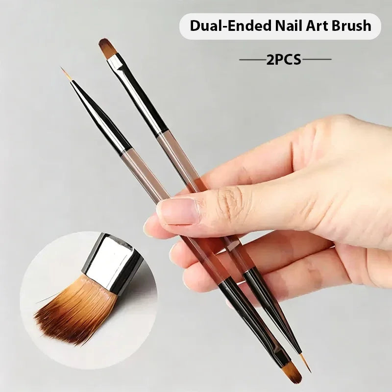 Dual-Ended Nail Art Painting and Carving Brush