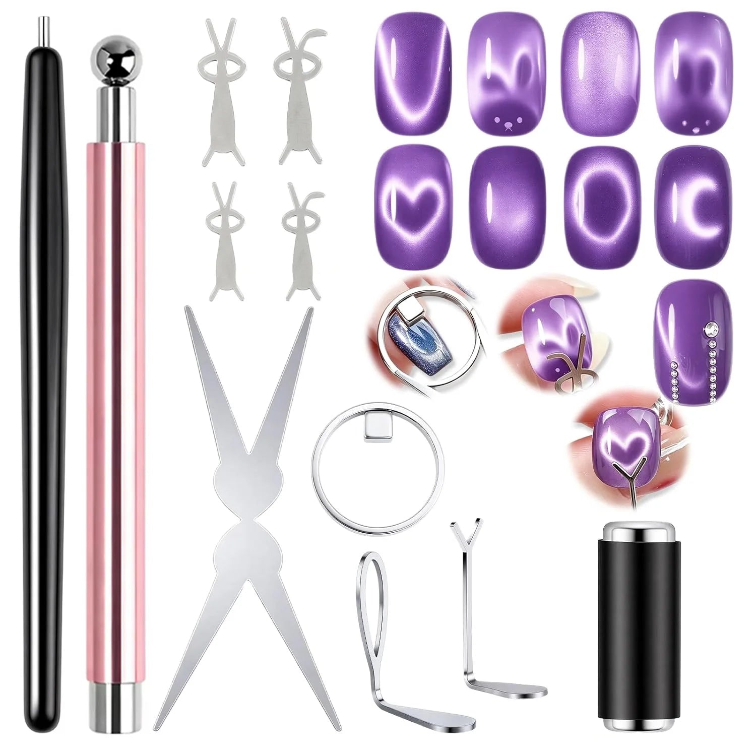 Cat Eye Nail Art Magnetic Tool Set - 7