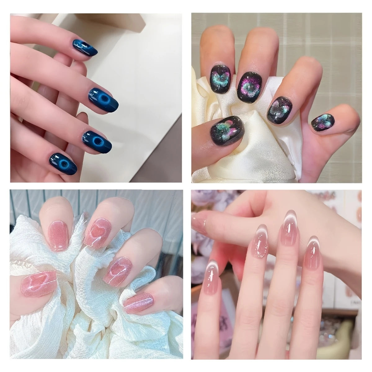 Magnetic Cat Eye Nail Art Shaping Tool Kit - 12