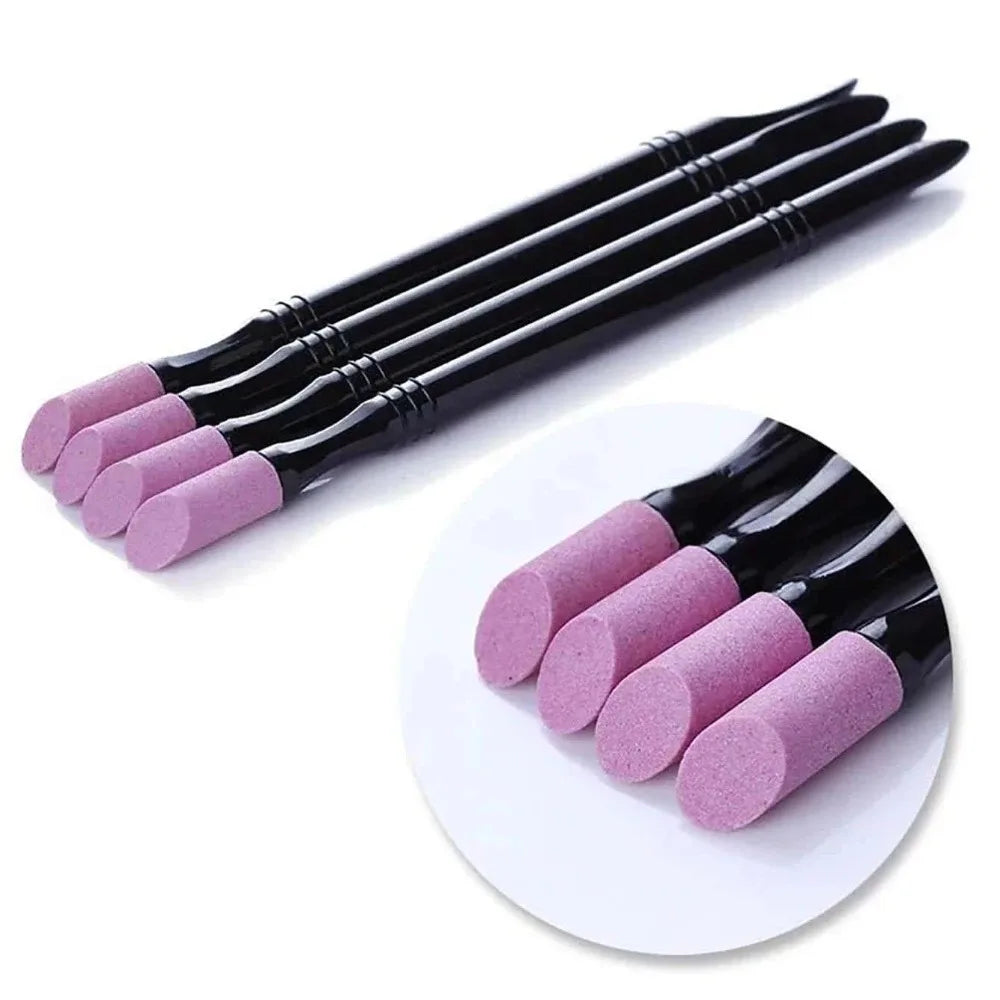 Dual-Ended Quartz Cuticle Pusher and Nail Trimmer