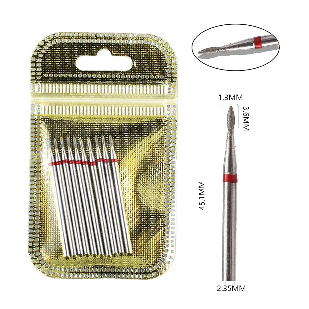 Diamond Drill Bit Set for Professional Nail Manicure