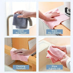 Reusable Washable Kitchen Cleaning Cloth Roll