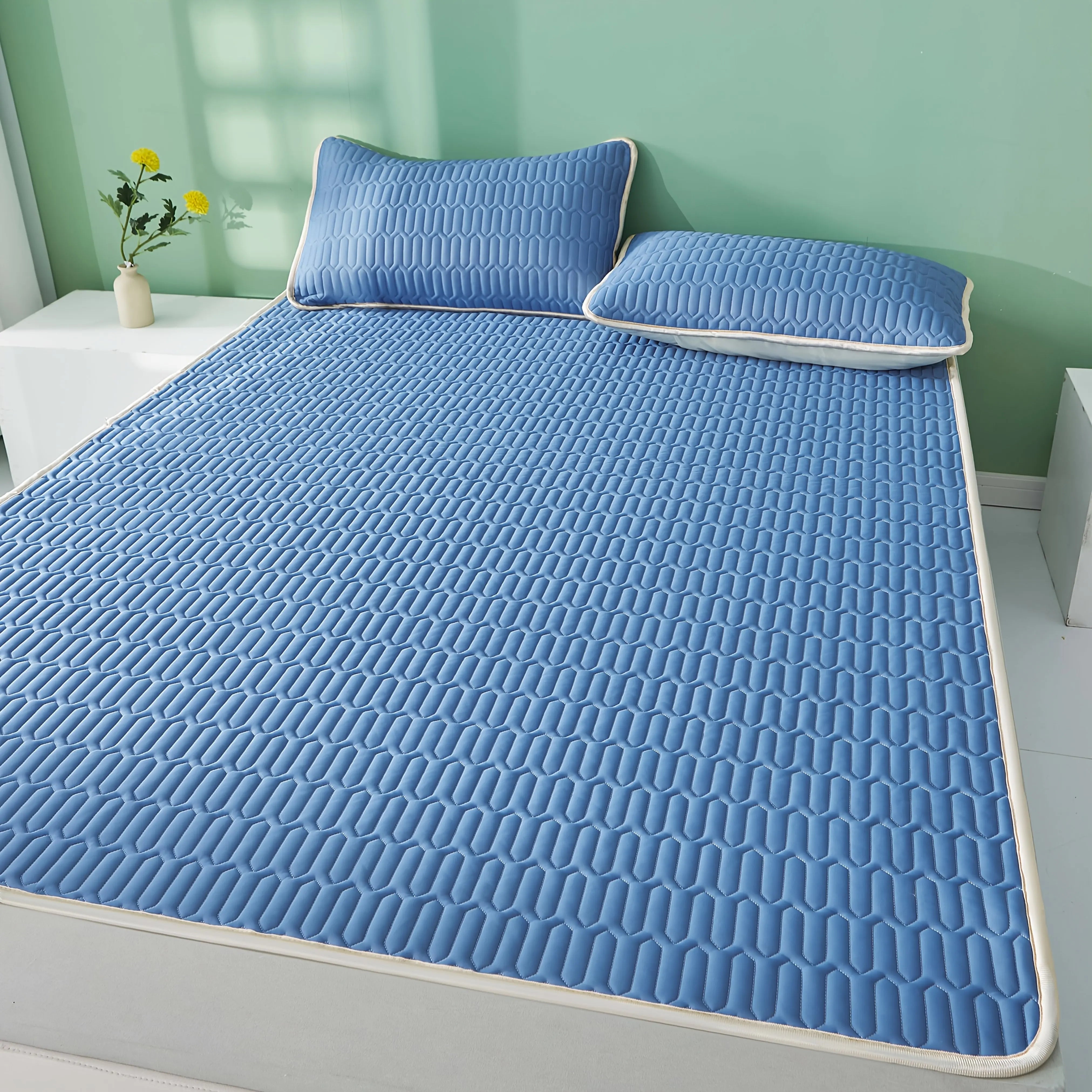 Breathable Latex Cooling Mattress Mat for Summer - 6