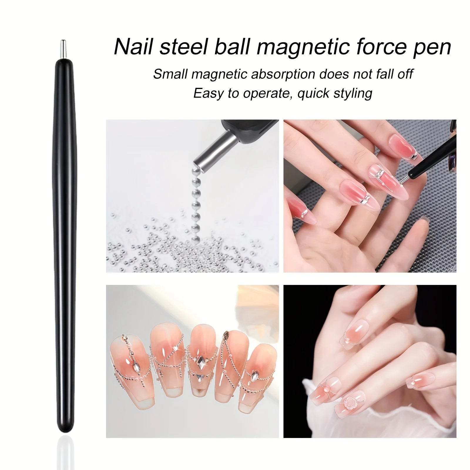 Magnetic Picking Tool for Nail Art and Craft Beads