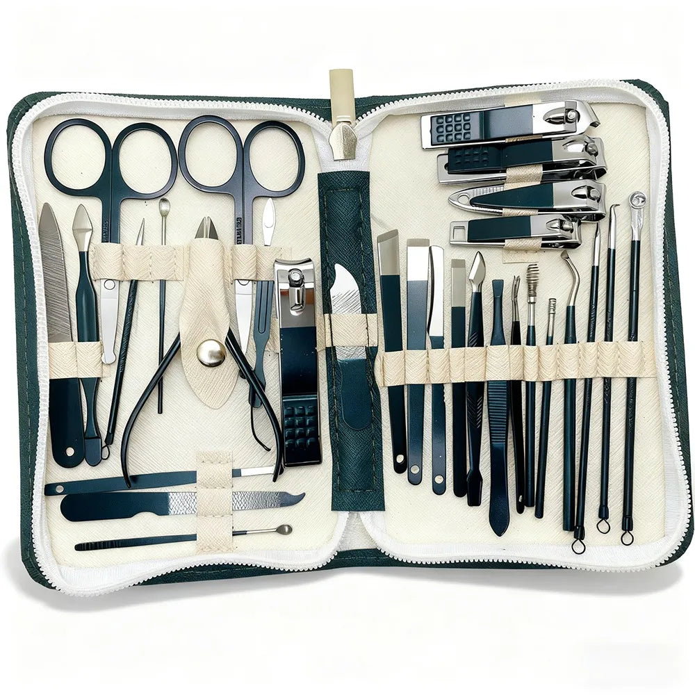Professional Gradient Stainless Steel Manicure Grooming Kit
