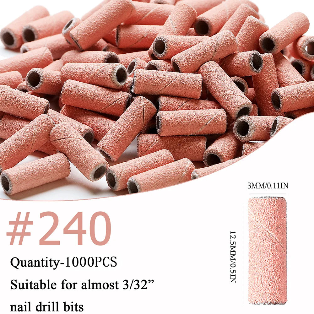 Electric Nail File Sanding Bands for Manicure and Pedicure