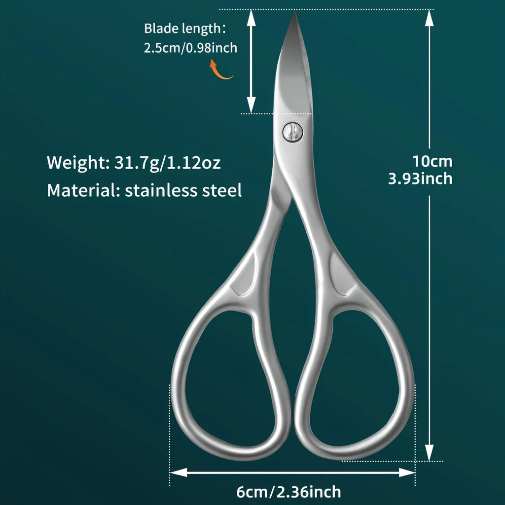 Precision Curved Stainless Steel Nail Scissors