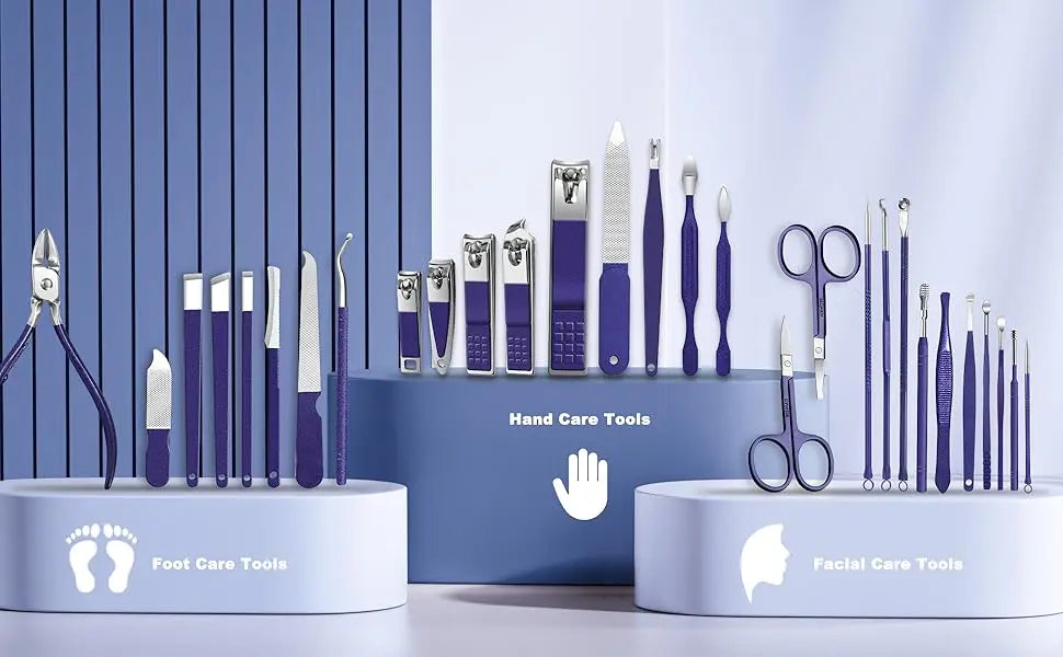 Professional Stainless Steel Manicure and Pedicure Grooming Set