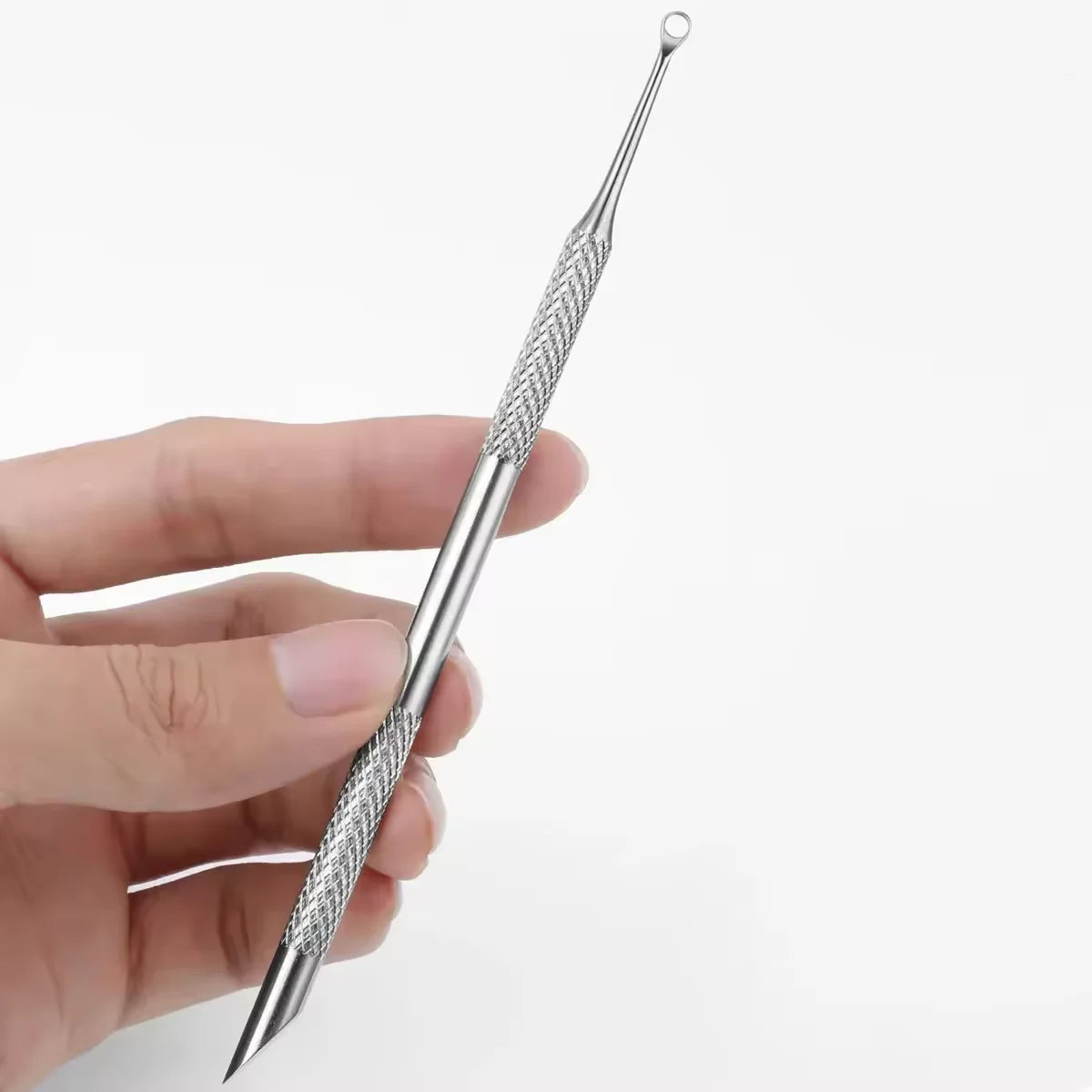 Double-Ended Stainless Steel Cuticle Pusher and Nail Cleaner - 11