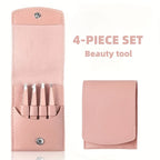 Precision Stainless Steel Eyebrow Tweezer Set