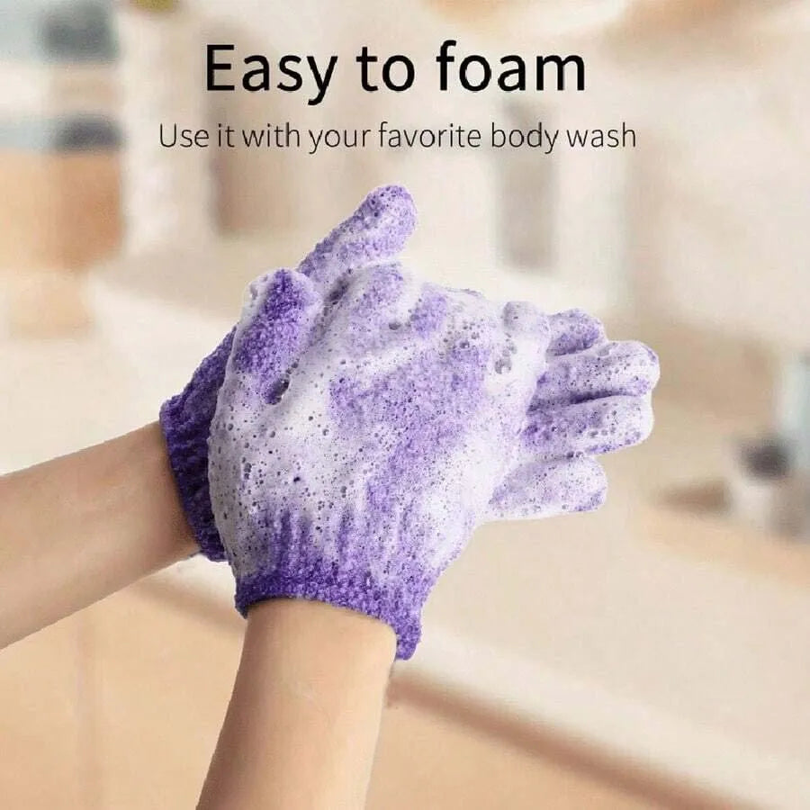 Reversible Exfoliating Shower Bath Gloves